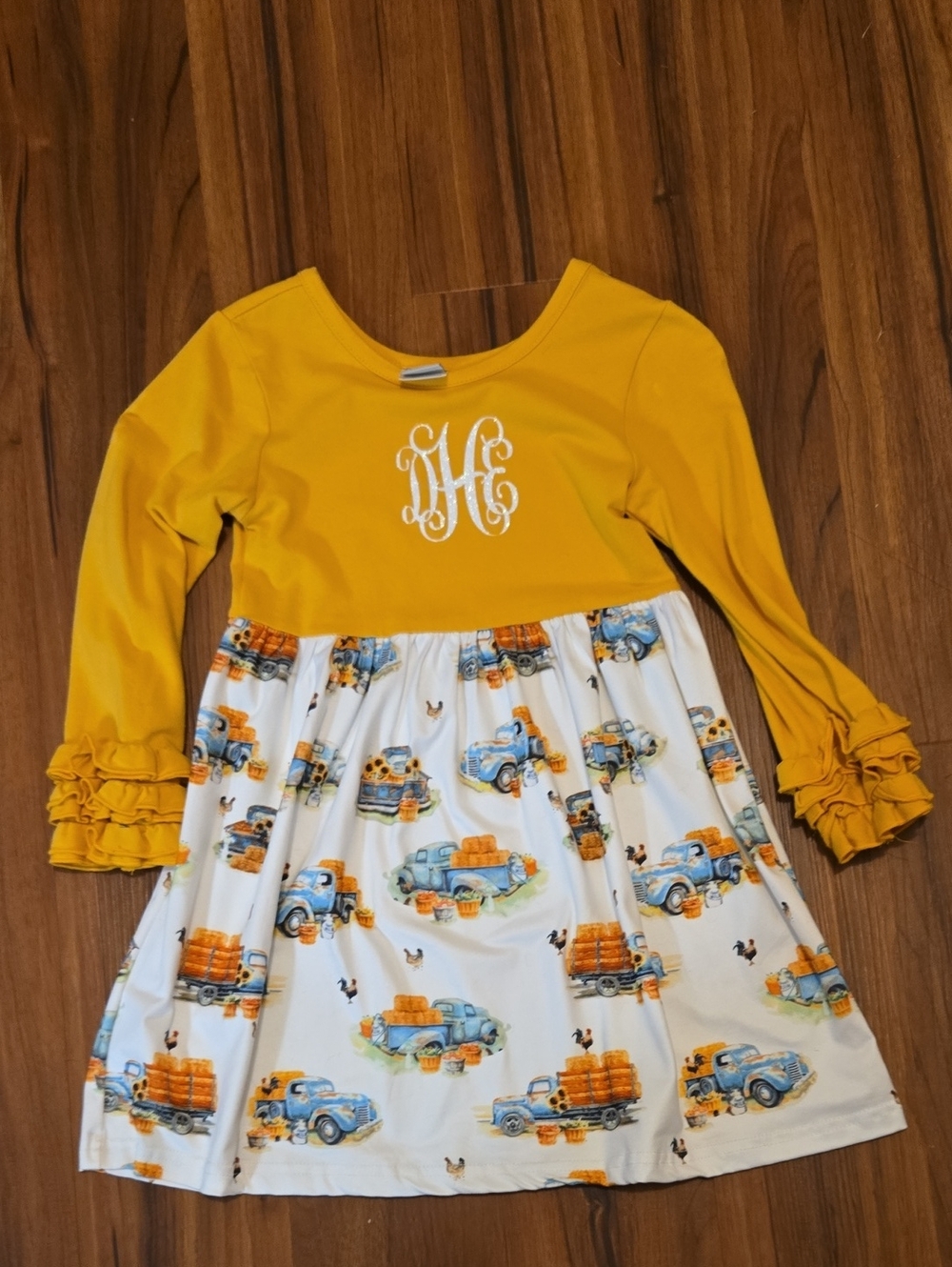 Monogrammed Fall Dress
